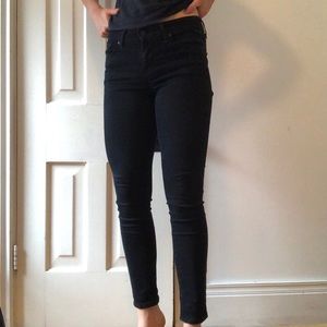 Black levi skinny jeans